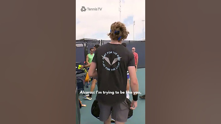 Alcaraz & Rublev FUNNY Interaction 🤗