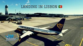 Calm Landing in Lisbon 🇵🇹 | Ryanair B38M (RYR4167) | LPPT Approach | MSFS 2020 ✈️