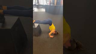 Build Handstand Strength #fitness #shoulder #core #shorts #pushups #girlpower #motivation #gym #mom