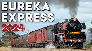 R761  First Tour After Repaint in 1985 VR Black & Red | Steamrail Victoria's Eureka Express