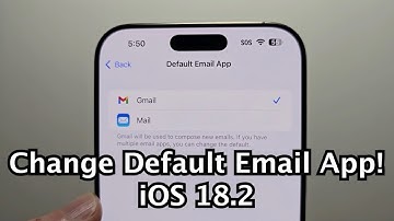 iPhone How to Change Default Email to Gmail or Others (iOS 18.2)