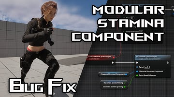 How to make a MODULAR STAMINA SYSTEM in Unreal Engine 5 | Part 4 (Bug Fix)