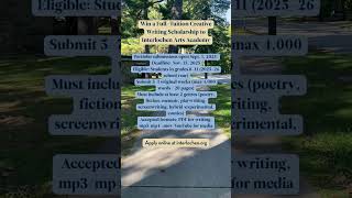 Virginia B. Ball Creative Writing Scholarship Competition