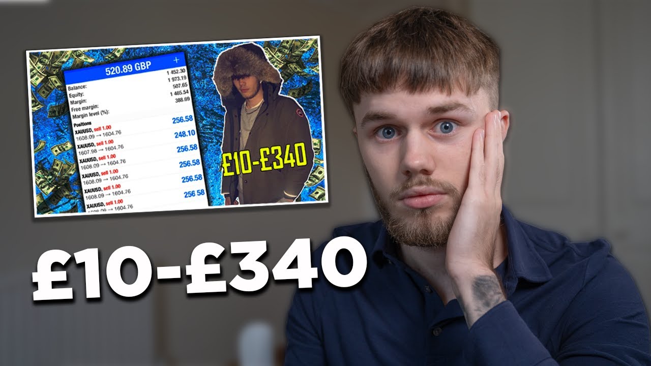 Reacting to My First Forex Video! £10 Account Flip!