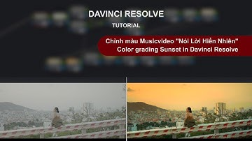 Colorgrading Sunset in Davinci Resolve | MV "Noi Loi Hien Nhien"