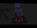 Minecraft What Happens at Night Zombies and Skeletons and Spiders and Creepers show up (HealthBars)