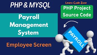 Payroll Management System in PHP & MySQL | Employee Screen