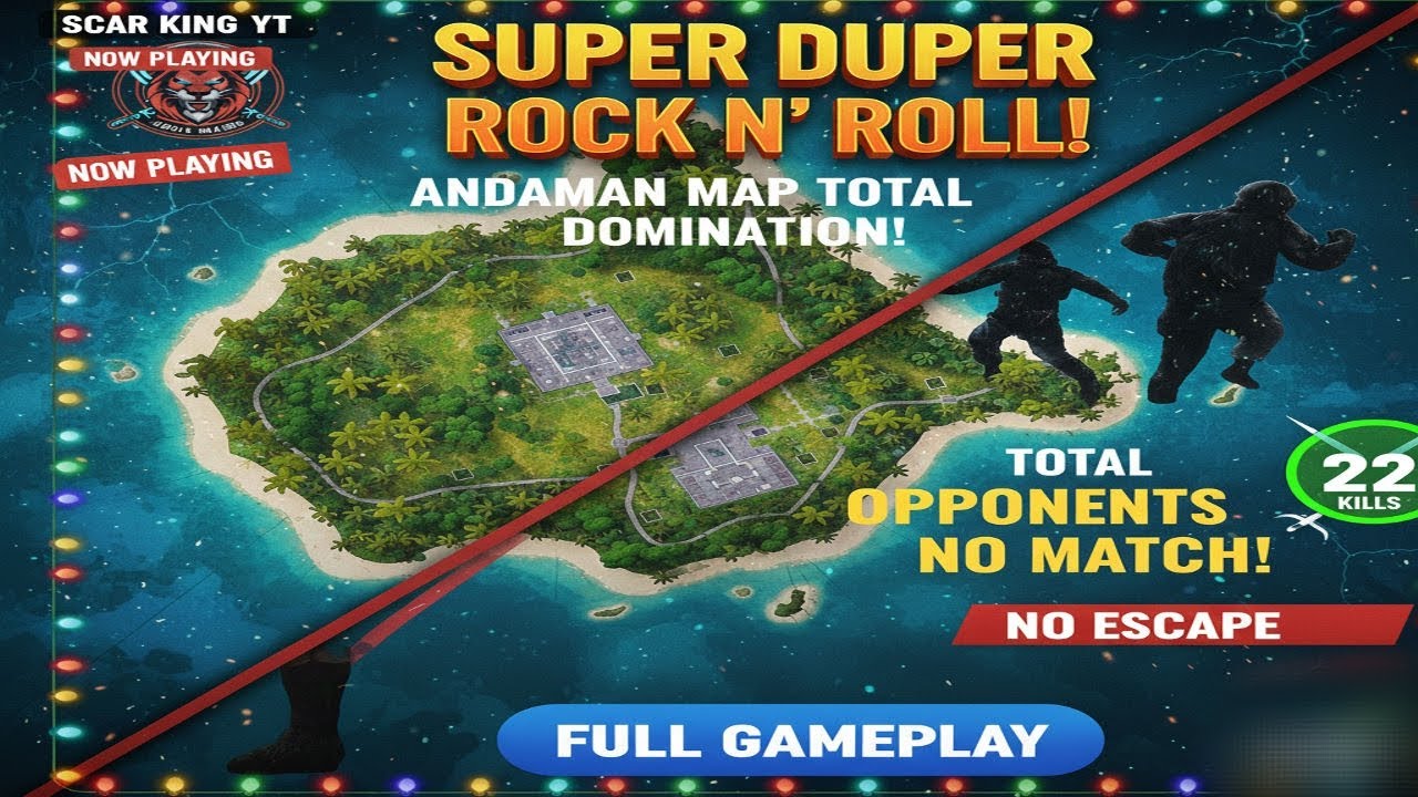 Andaman Map Super Duper Rock N’ Roll 🔥🎸 | Non-Stop Action | ScarFall Gameplay