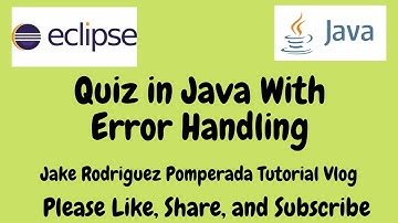 Quiz in Java With Error Handling