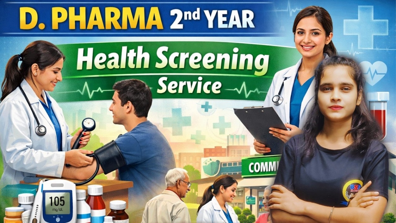 D Pharma 2nd Year Health Screening Services | Chapter-7 Community Pharmacy & Management #dpharma