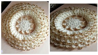 картинка: Красивая Салфетка крючком, как
