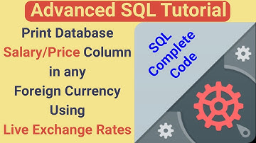 Advanced SQL Tutorial - Oracle PL/SQL Code for Currency Conversion with Live Exchange Rates Data API