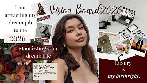 Creating My 2026 Vision Board ✨: Manifesting My Dream Life Step by Step