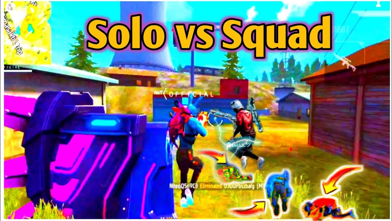 SOLO VS SQUAD || 1 V 4 CLUTCH || FULL MAP BR RANKED MATCH GARENA FREE ...