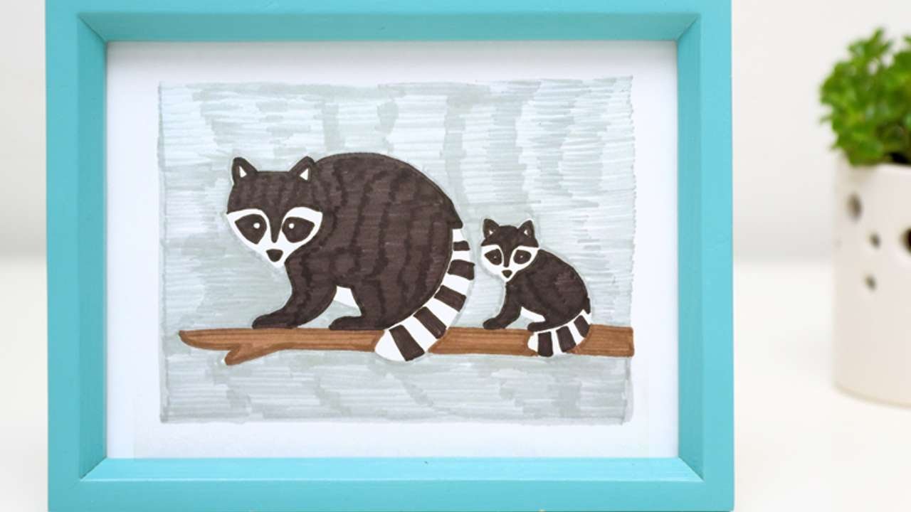 How To Draw Cute Raccoons - DIY Crafts Tutorial - Guidecentral - YouTube