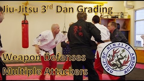 Jiu-Jitsu 3rd Dan Grading: Multiple Attacker Weapon Defenses