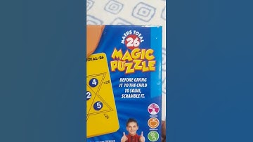 magic puzzle maths total 26,UNOfamily card game