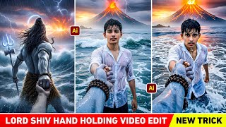 Lord shiv hand holding ai video editing | Mahadev hand ai video editing | Trending ai video editing screenshot 1
