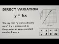 Direct Variation Quiz