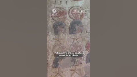 Tomb of Seti I in 1 minute / WORLD SCAN PROJECT #shorts #egypt #kv17