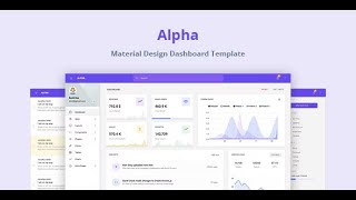 Alpha Material Design Admin Dashboard Source Code Free Download