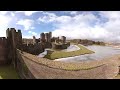 DJI Mavic Pro Vs GoPro Fusion Caerphilly Castle #FindYourEpic .. Warren Peace Pitt #Wales in VR 360