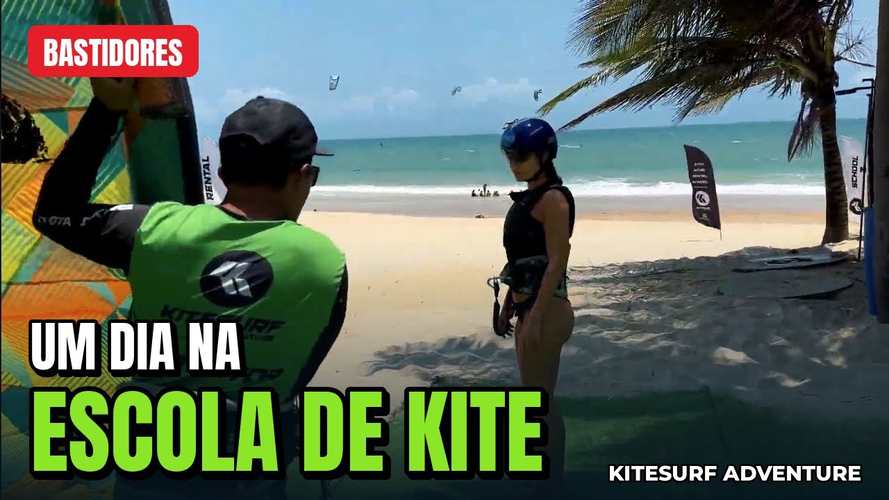 Día a día da escola de kitesurf