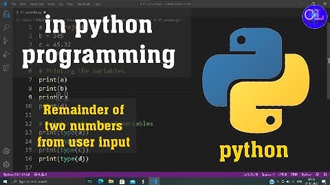 remainder of two numbers in python।। code learning।।