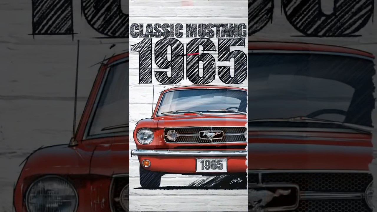1965 Ford Mustang T-Shirt: Timeless Muscle Car Vibes!