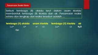 Kimia X Persamaan Reaksi Kimia Tembaga Ii Oksida Asam Klorida Tembaga Ii Klorida Youtube Kimia X Persamaan Reaksi Kimia Tembaga Ii Oksida Asam Klorida Tembaga Ii Klorida Youtube