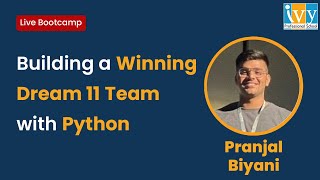 How to Build a Winning Dream 11 Team Using Python | IPL Dataset | Live Bootcamp | IvyproSchool screenshot 2