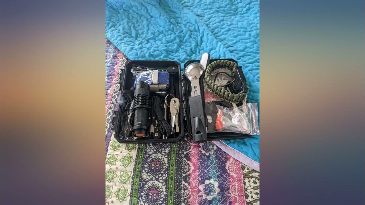 ANTARCTICA Emergency Survival Gear Kits 60 in 1, Outdoor Survival Tool with review YouTube
