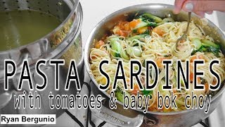 PASTA SARDINES WITH TOMATOES AND BABY BOK CHOY