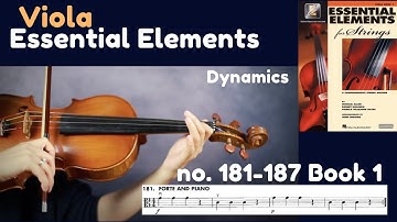 [Essential Elements Viola] Book 1. no. 181-187