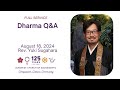 08/18/20024 Sunday Service - Rev. Yuki