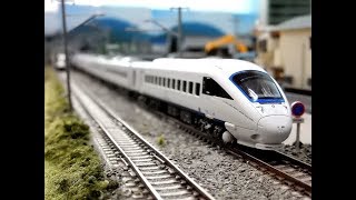 【Nゲージ鉄道模型】KATO　885系「白いかもめ」アラウンド・ザ・九州　振り子全開！高速走行シーン