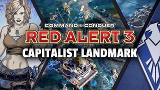 Command & Conquer Red Alert 3 | Capitalist Landmark Map | 3 vs 3