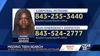 Deputies searching for missing Beaufort County teen