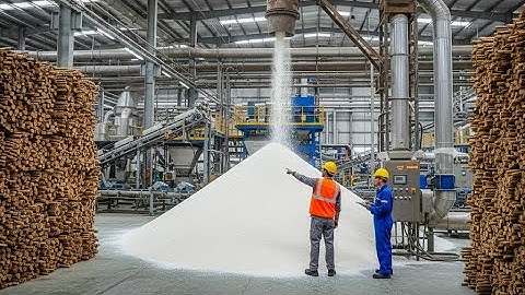 How Sugar Is Made - Massive Million Tons of Sugar Processing In Factory
