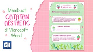 Tutorial Membuat Catatan Aesthetic di Microsoft Word - Digital Note Indonesia Tutorial Membuat Catatan Aesthetic di Microsoft Word - Digital Note Indonesia