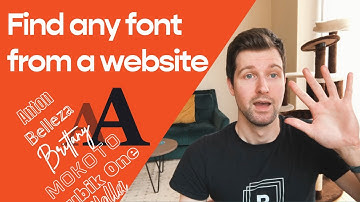 How to find what font a website is using 🎨