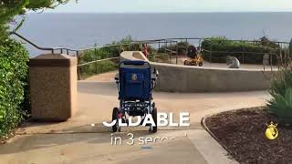 Majestic IQ 8000 Remote Controlled Folding Electric Wheelchair In Action