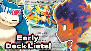 Early Look at Hops Zacian ex Deck! Pokemon TCG Deck Lists and Guide!