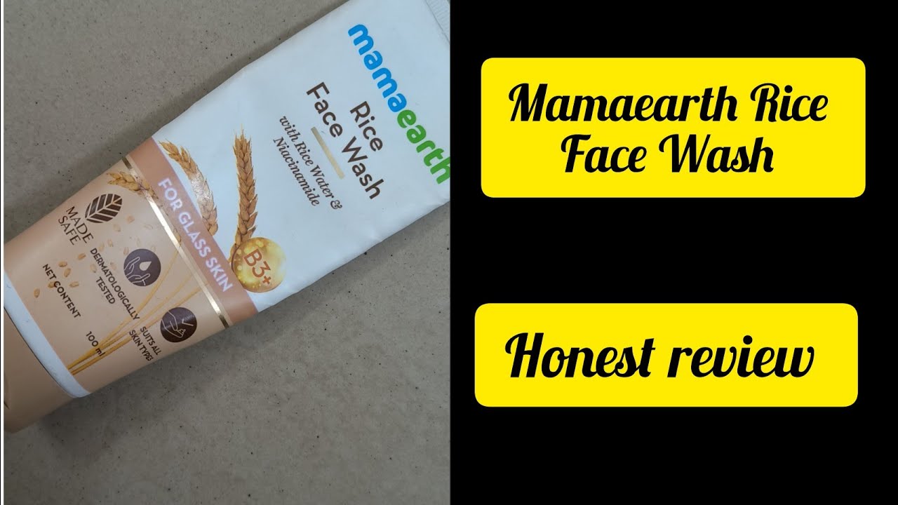 Mamaearth Rice Face Wash Review // Rice Face Wash For Glass Skin