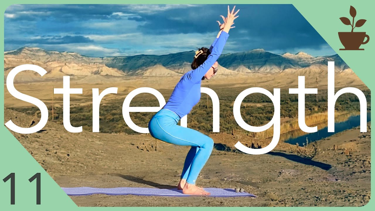 Day 11 | 20 min Beginner Strength Workout Flow | Calisthenics & Yoga | Squat & Twist | Learn 30 Day