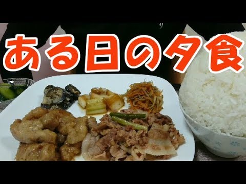 【飯動画】ある日の夕食（咀嚼音/Eating Sounds）