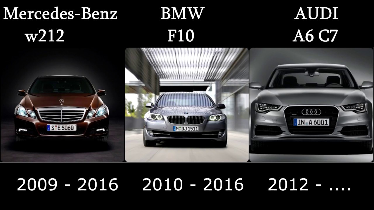 The Evolution Of Mercedes Benz E / Bmw 5 / Audi A6 - Youtube