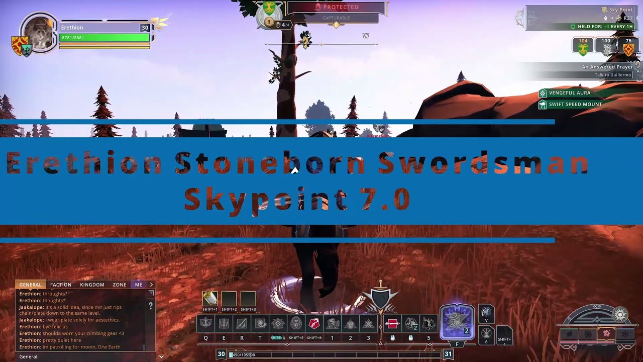 Erethion Swordsman 1 - Stoneborn Swordsman Crowfall PVP - Solo - 7.0 Sky Point