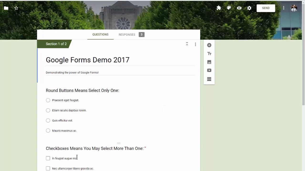Quick Tip 13: Sharing Google Forms - YouTube
