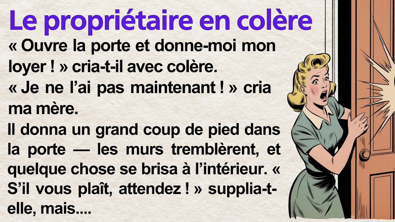 Learn French Through Story 🌟 The Angry Landlord | Simple Story in French for Beginners (A1–A2)